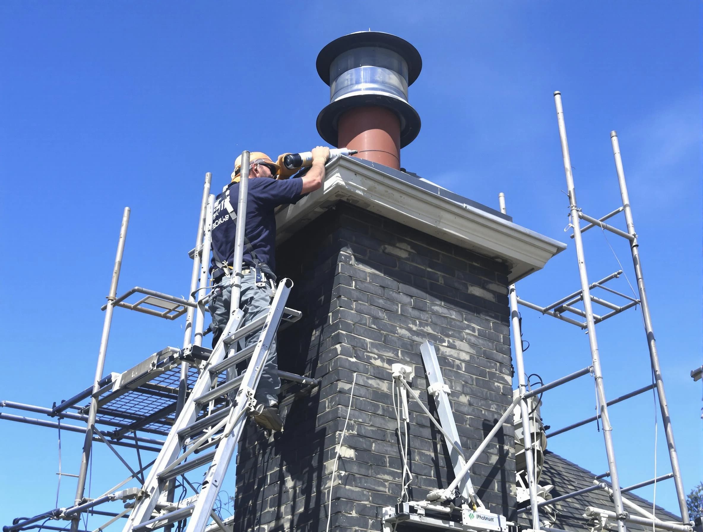 Sturdy chimney crown finished by Forest Hills Chimney Sweep in Forest Hills, TN