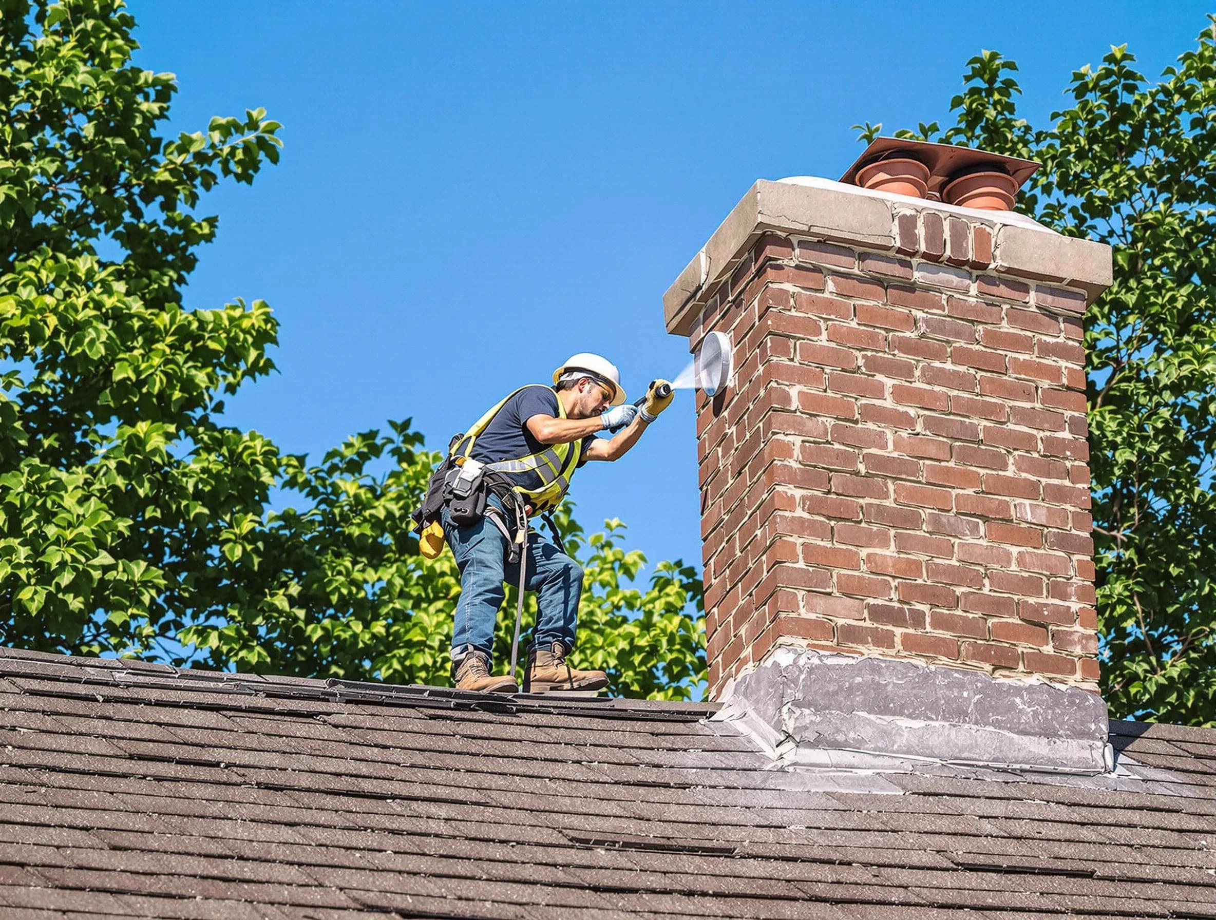 Forest Hills Chimney Sweep performing an inspection with advanced tools in Forest Hills, TN