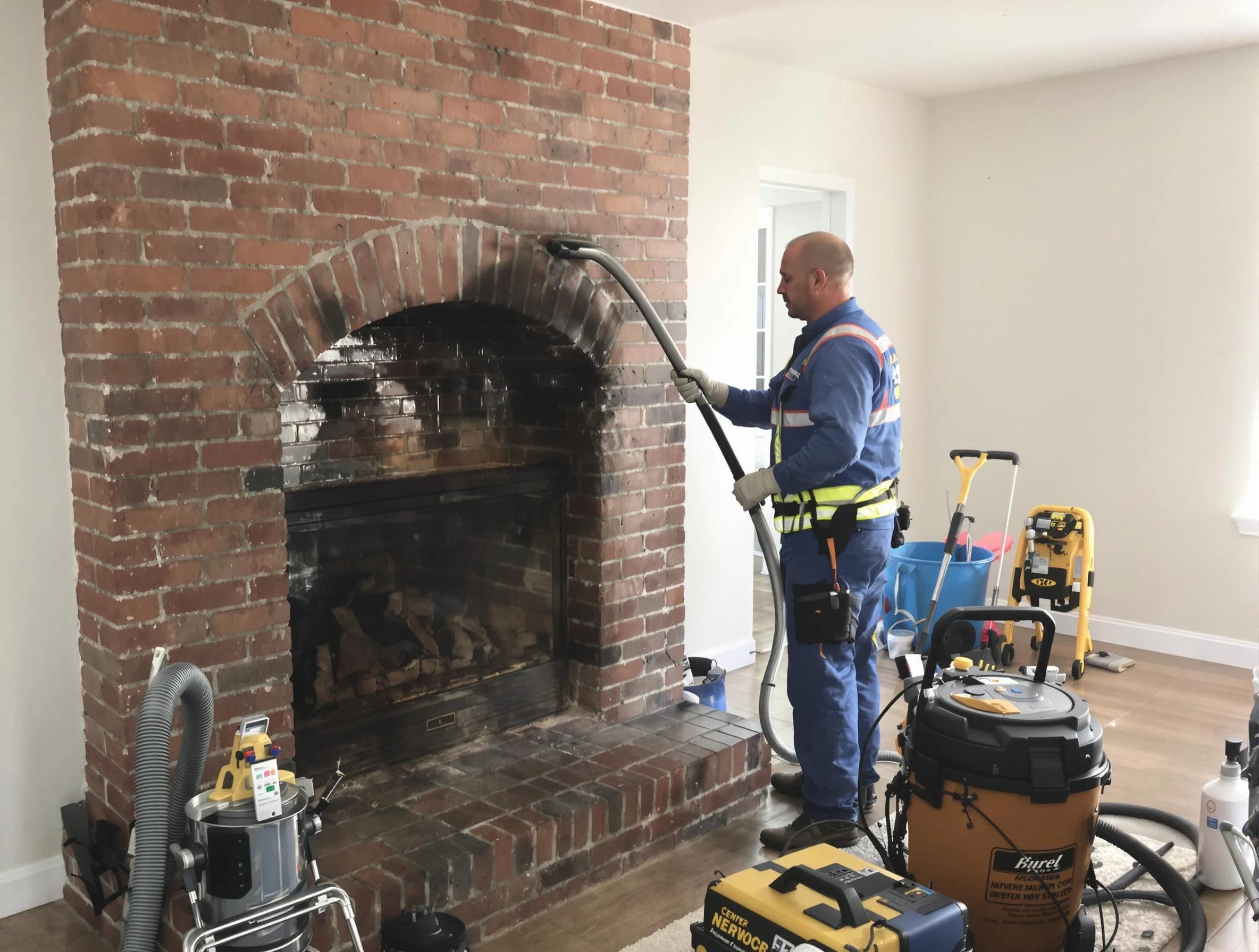Forest Hills Chimney Sweep expert performing detailed chimney sweep in Forest Hills, TN