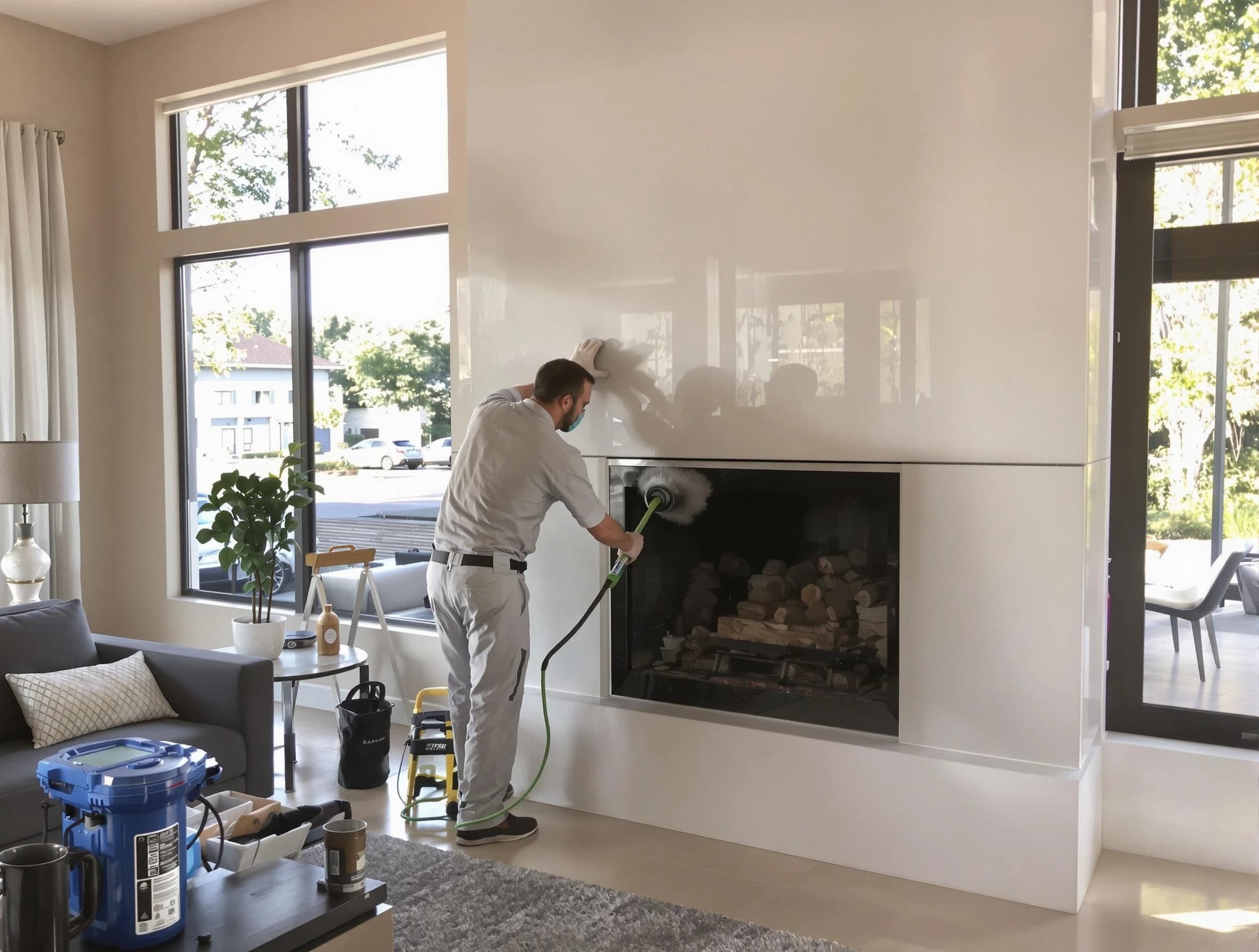 Forest Hills Chimney Sweep performing thorough soot removal in Forest Hills, TN