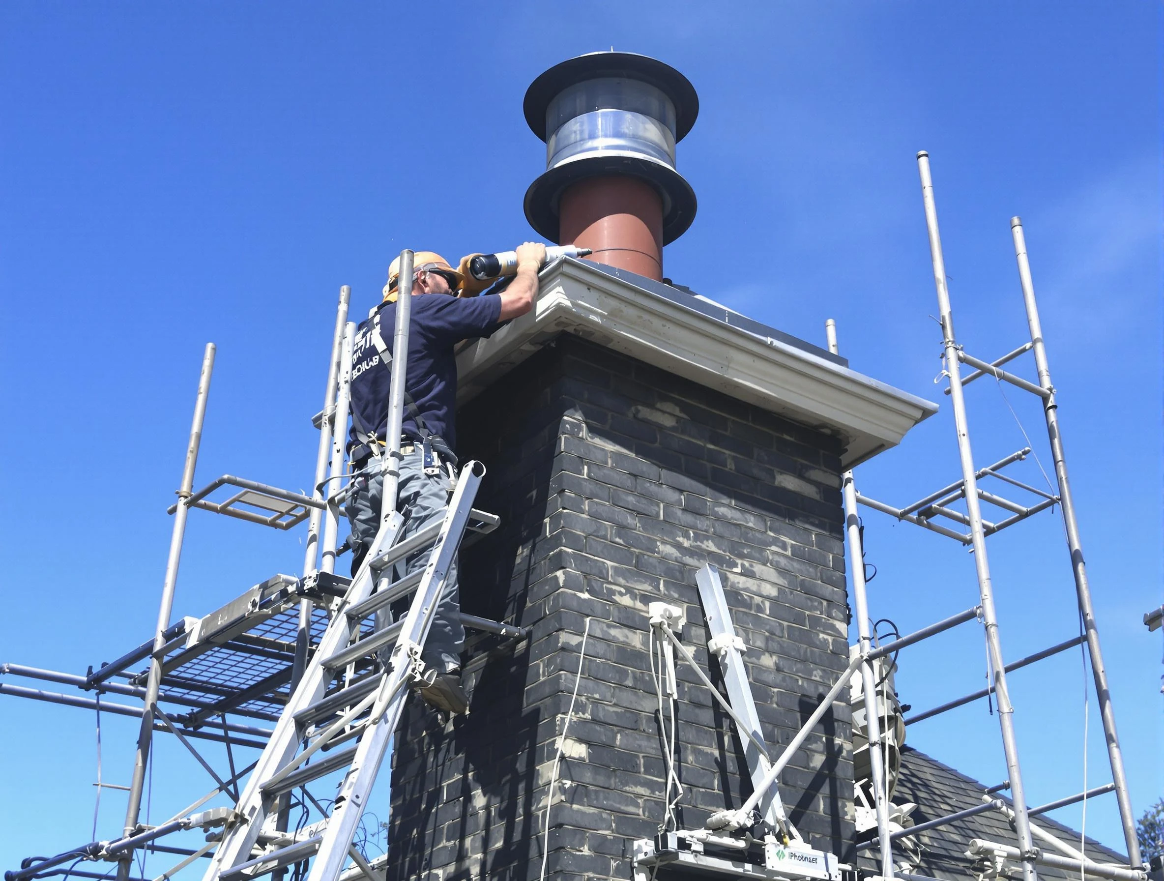 Sturdy chimney crown finished by Forest Hills Chimney Sweep in Forest Hills, TN