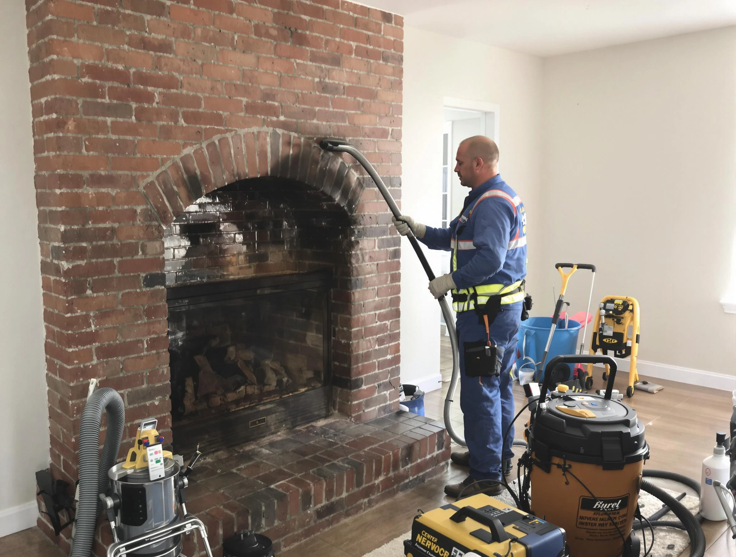 Forest Hills Chimney Sweep expert performing detailed chimney sweep in Forest Hills, TN